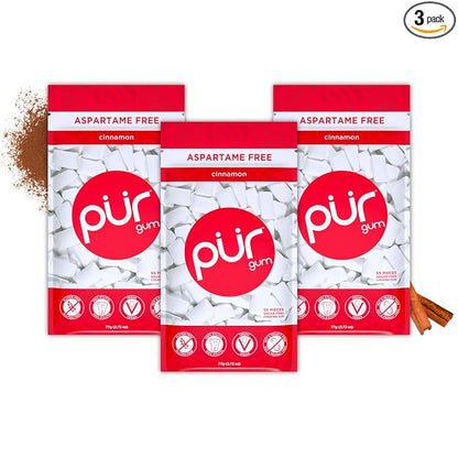 PUR Gum Cinnamon xylitol gum 165 count pack