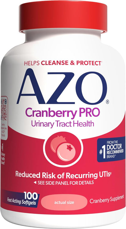 AZO cranberry supplement softgels 100 count