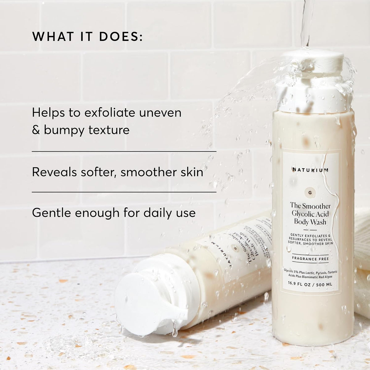 Naturium The Smoother body wash skin care cleanser