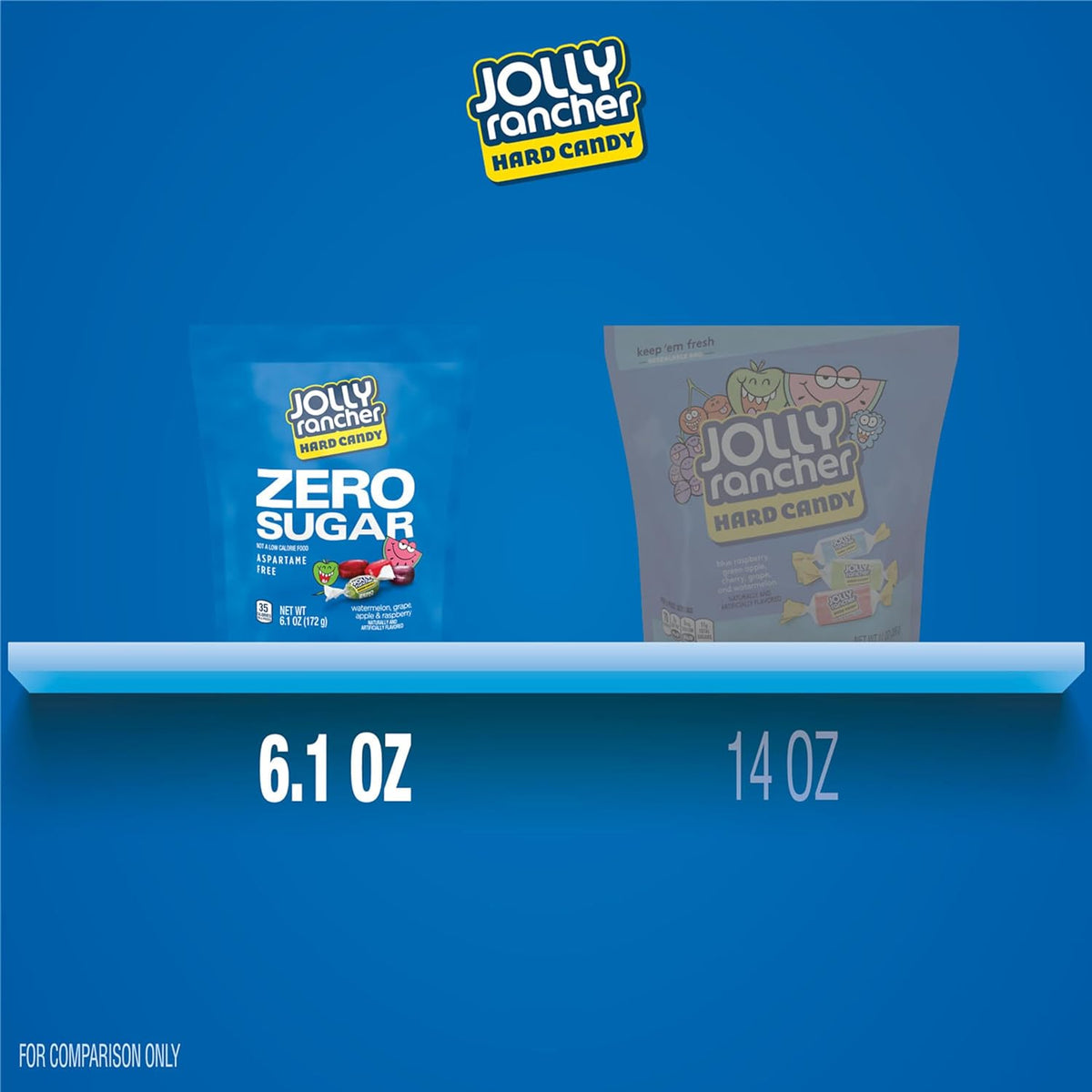 JOLLY RANCHER aspartame free hard candy assortment