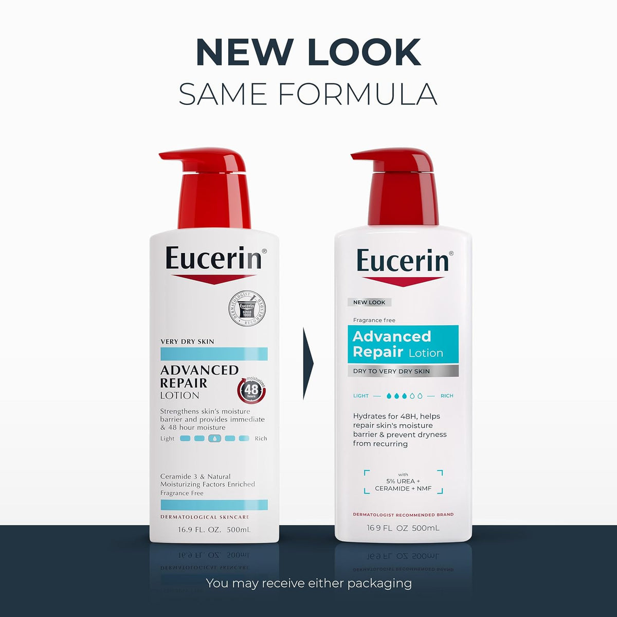 Eucerin Advanced Repair fragrance free moisturizer