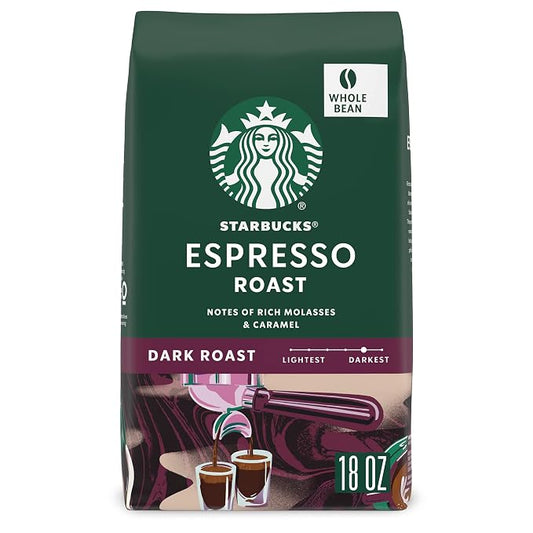 Starbucks Espresso Roast whole bean coffee 18 oz bag