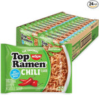 Nissin Top Ramen Chili noodle soup, 24-pack