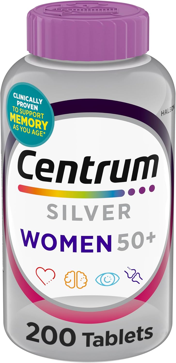Centrum Silver women 50 plus daily multivitamin bottle