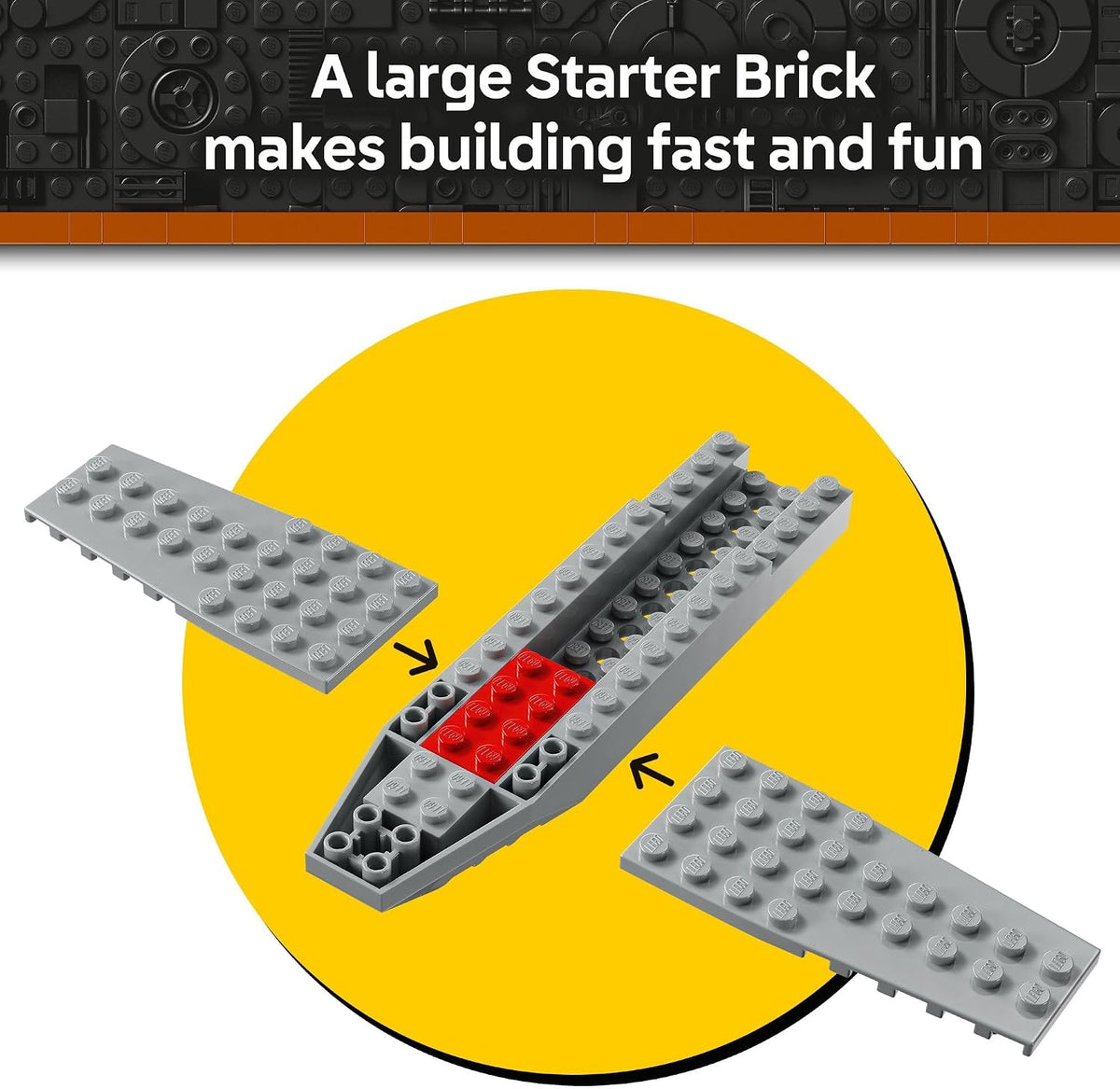 Star Wars N-1 Starfighter preschool building toy