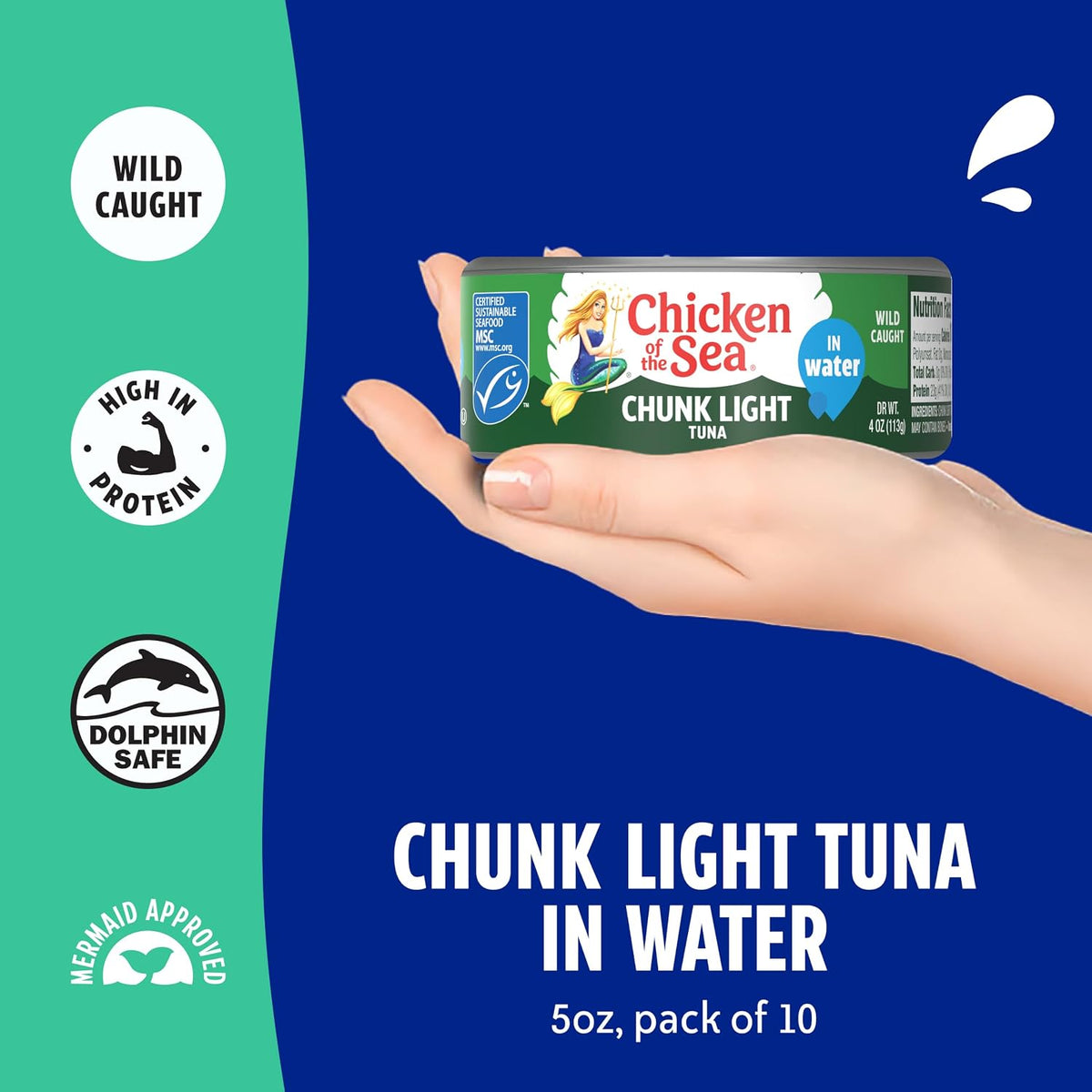 High protein canned tuna pantry staple