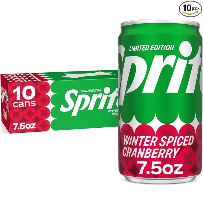 Sprite Winter Spiced Cranberry mini cans 10 pack