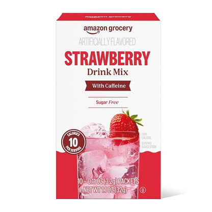 Happy Belly strawberry caffeinated drink mix singles pack
