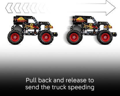 LEGO Monster Jam Grave Digger Fire and flames design