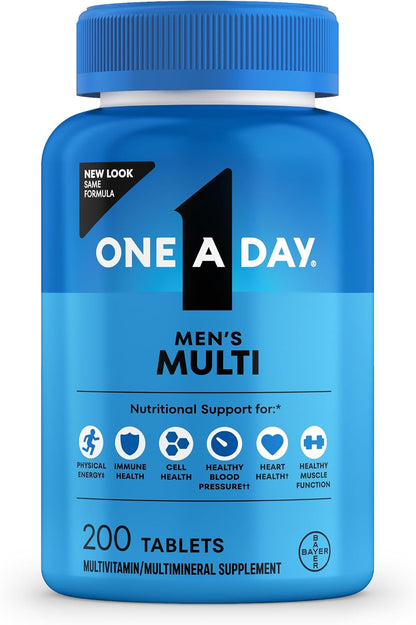 ONE A DAY multivitamin for men with Vitamin D and Zinc