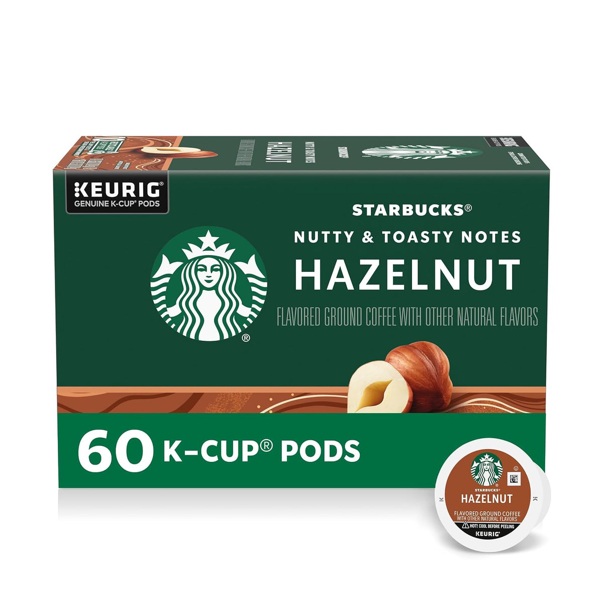 Starbucks hazelnut flavored coffee for Keurig