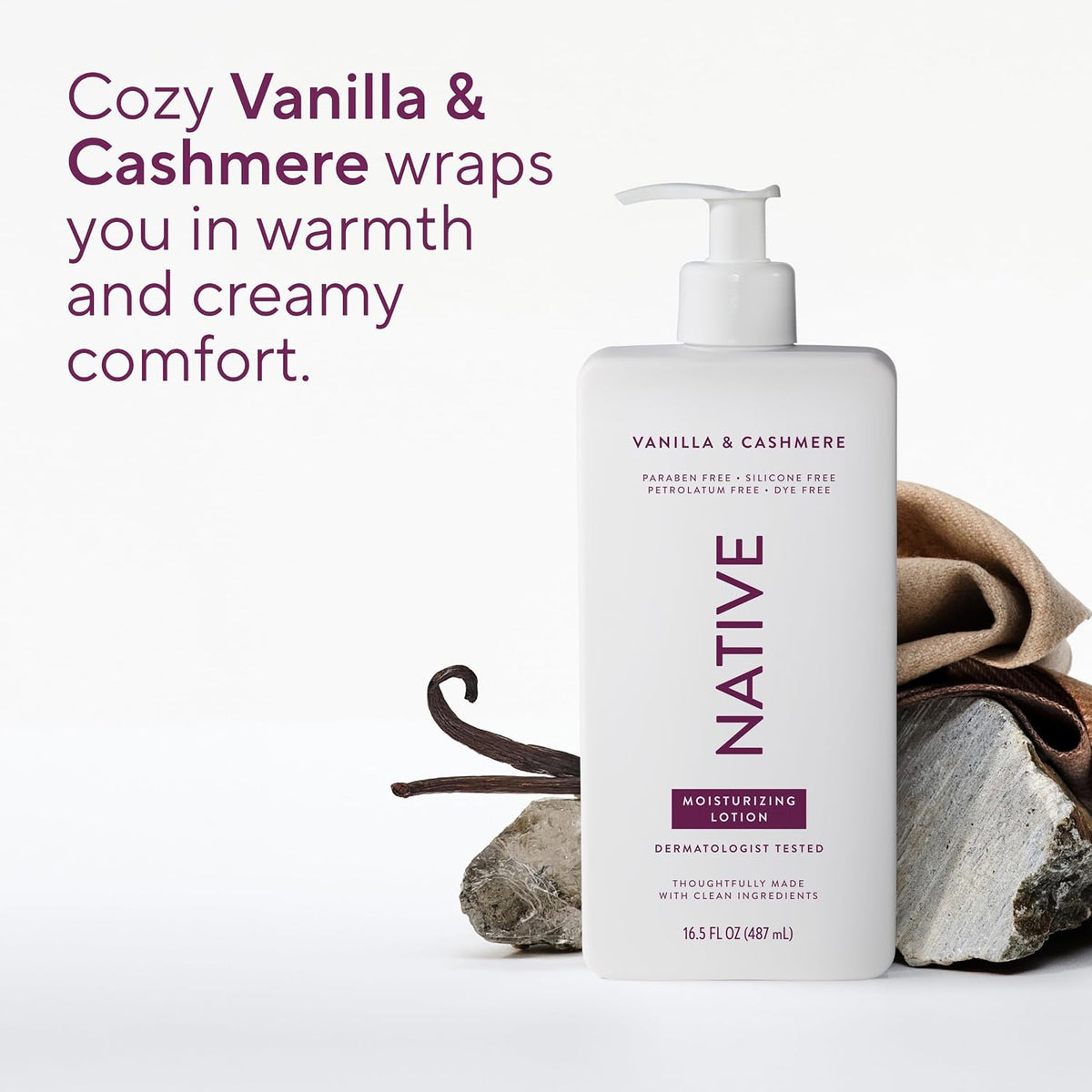 Native body moisturizer for dry, sensitive skin