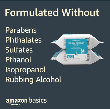 25-count makeup cleansing wipes twin pack