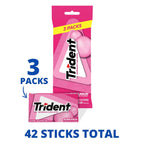Trident sugar-free bubblegum gum 42 total pieces