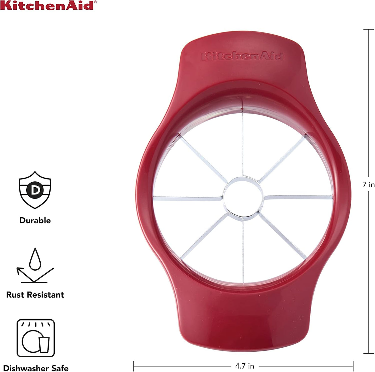 Red apple and pear slicer kitchen tool