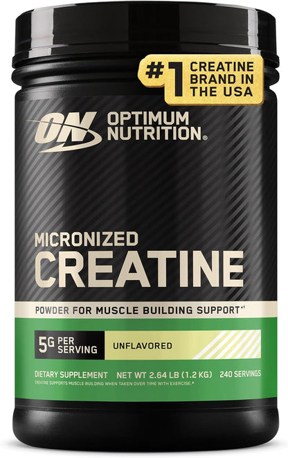 Optimum Nutrition micronized creatine powder container
