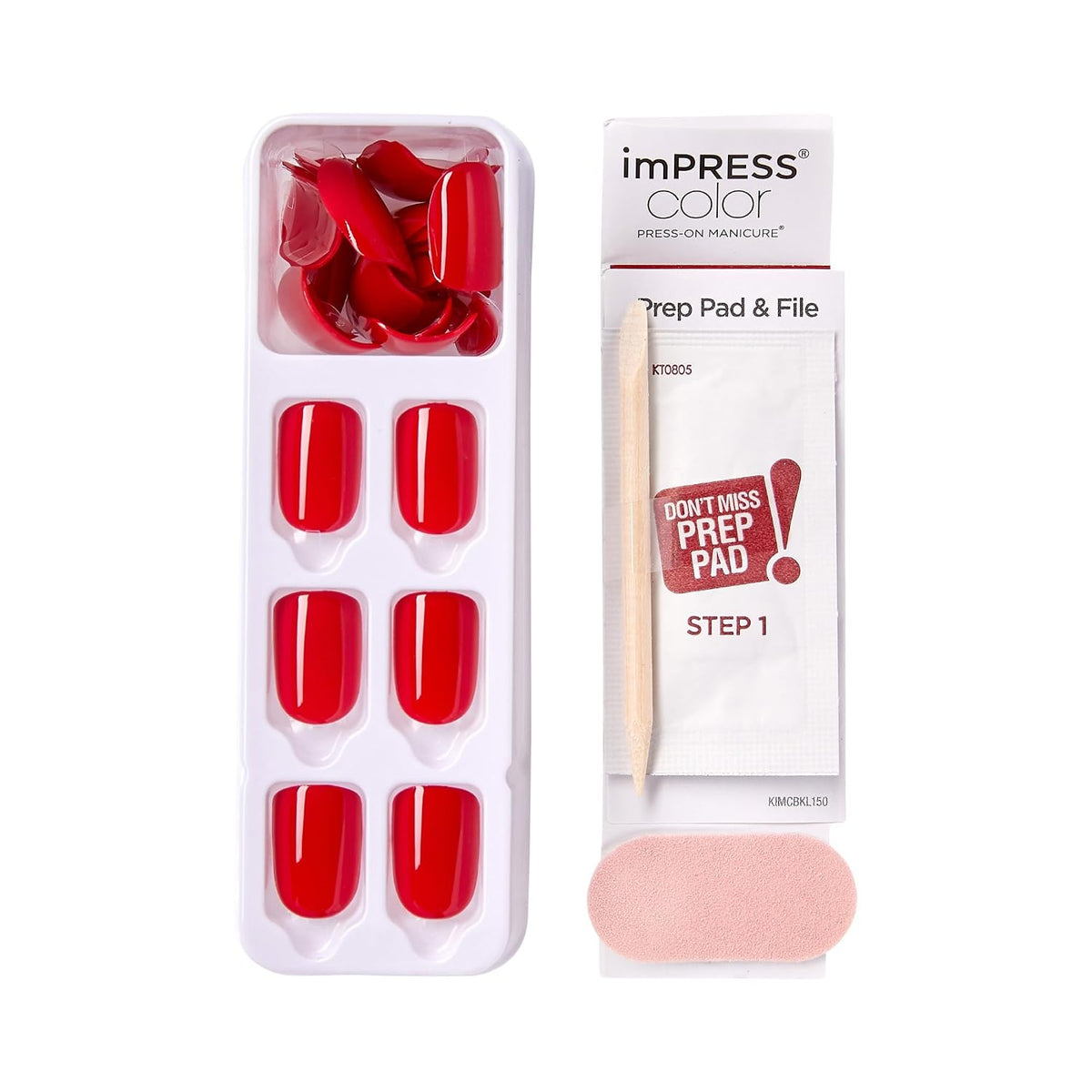 imPRESS manicure kit with prep pad, stick, and mini file
