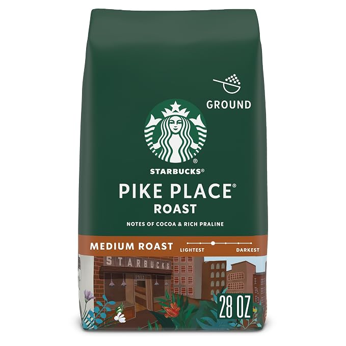 Starbucks Pike Place medium roast ground coffee 28 oz bag