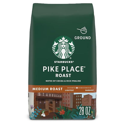 Starbucks Pike Place medium roast ground coffee 28 oz bag