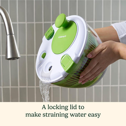 Small salad spinner for kitchen prep