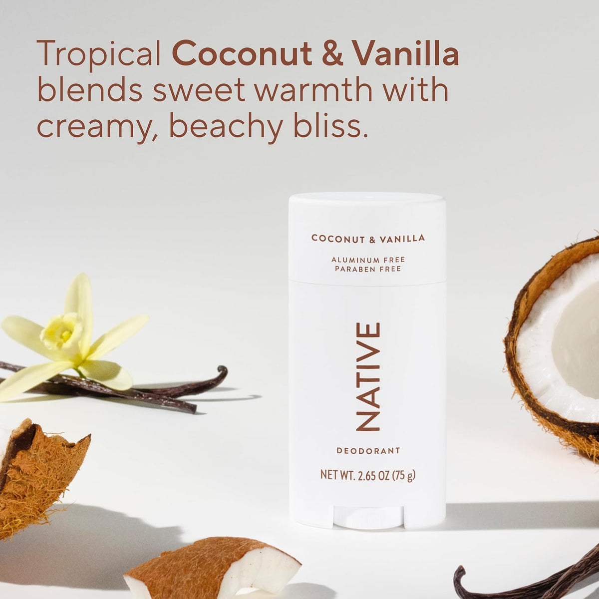 Aluminum-free deodorant stick for daily personal care