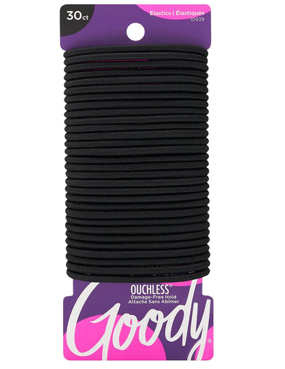Black 4MM ponytail holders for all hair types