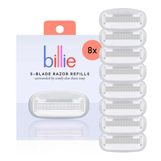 Billie razor refill blades with aloe shave soap