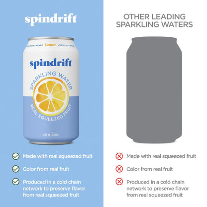Spindrift Lemon Sparkling Water pack of 24