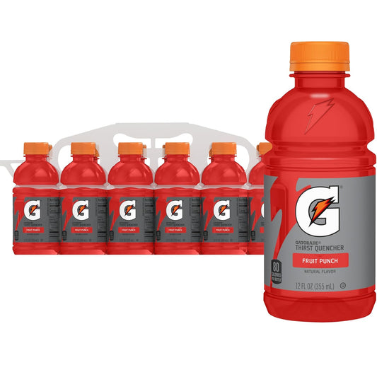 Gatorade Fruit Punch 12 fl oz sports drink bottles