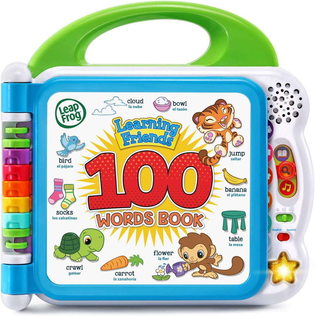 Interactive bilingual learning toy book for toddlers