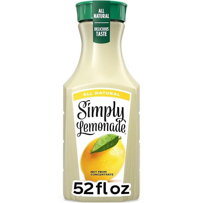 Simply Lemonade All Natural 52 fl oz bottle front view