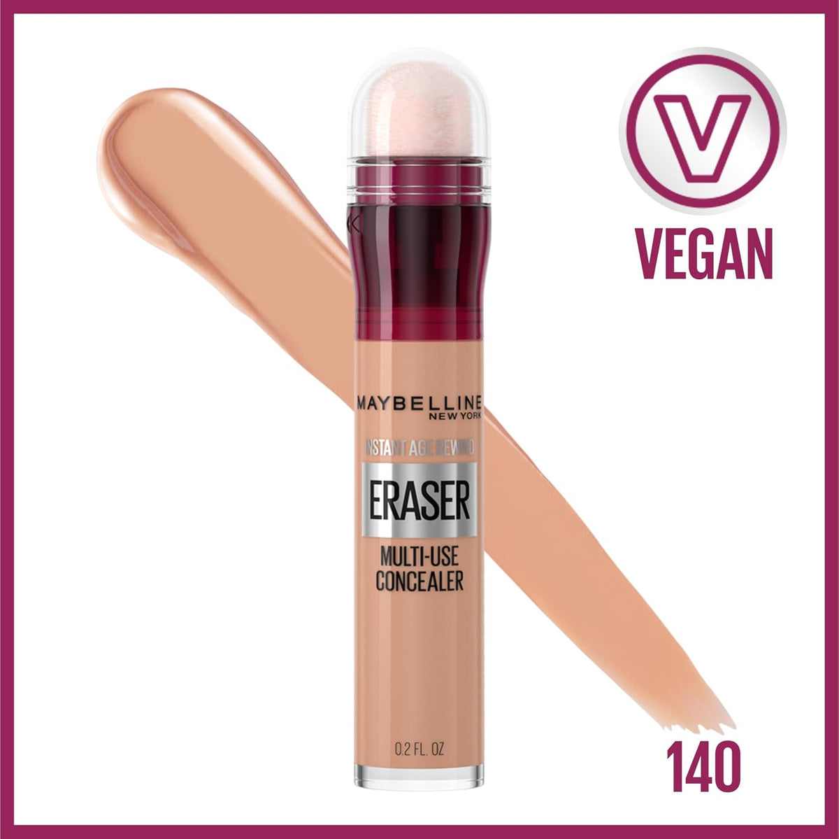 Honey under eye concealer with sponge applicator