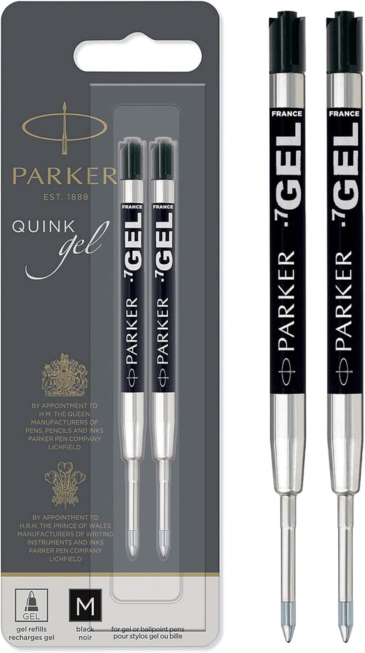 Parker retractable gel ink pen refill black ink
