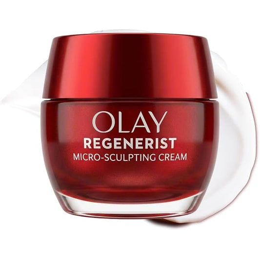 Olay Regenerist Micro-Sculpting facial cream jar