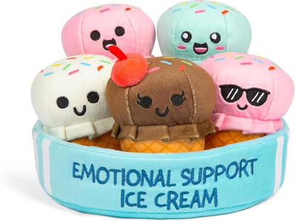 Soft plush figures for office decor