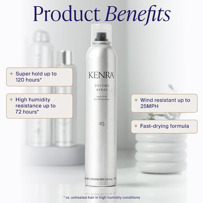 Kenra Professional hairspray for brushable volume