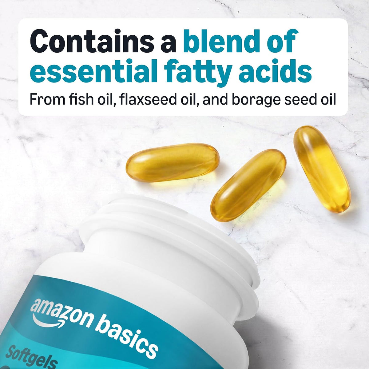 EPA and DHA omega-3 fatty acids softgels