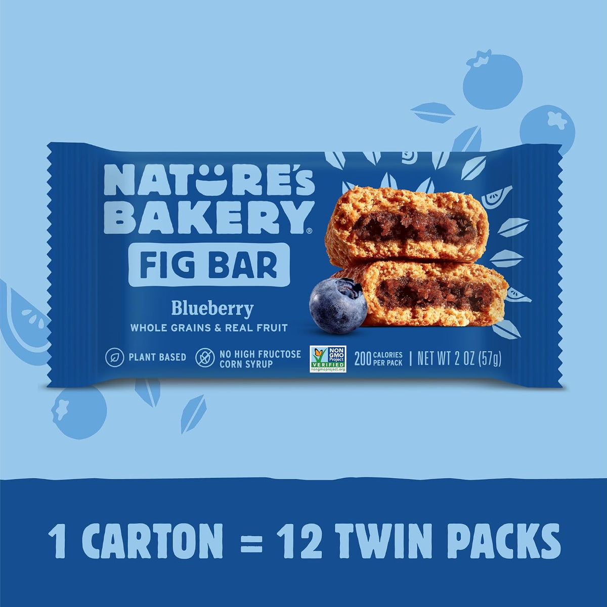 Nature’s Bakery vegan Non-GMO fig bars 12 count