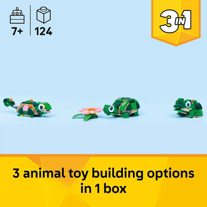 LEGO Creator animal models turtle chameleon frog