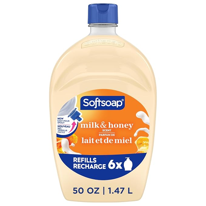 Softsoap Moisturizing Liquid Hand Soap Milk and Honey refill bottle