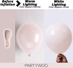Thick durable beige balloons for arches and garlands