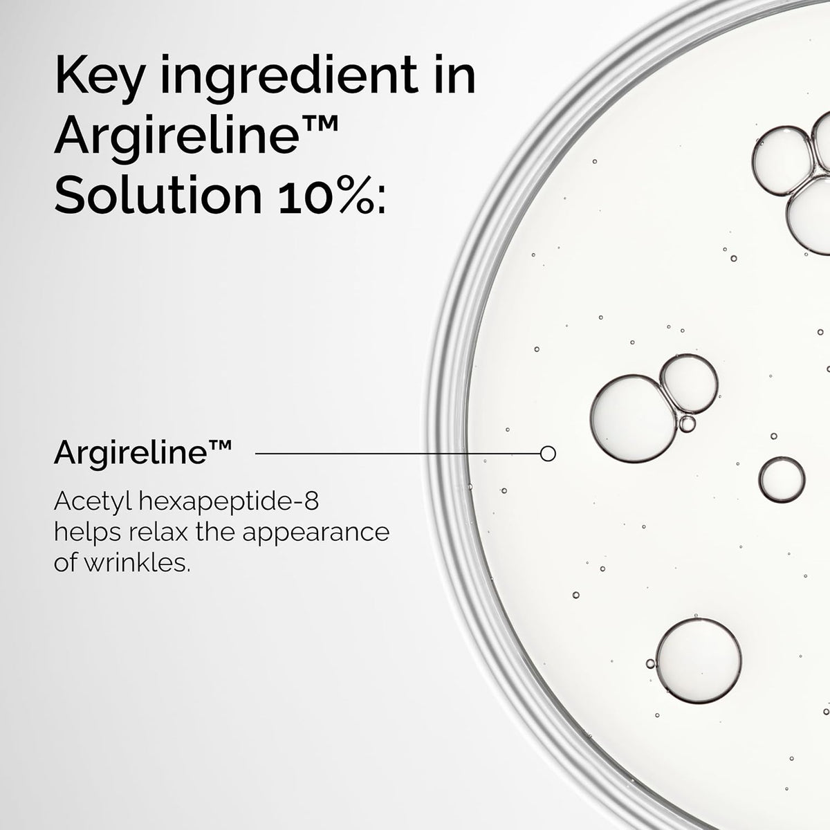 Lightweight anti-aging serum for forehead lines
