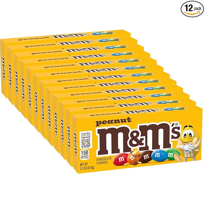 M&M'S Peanut Chocolate Candy movie theater box pack