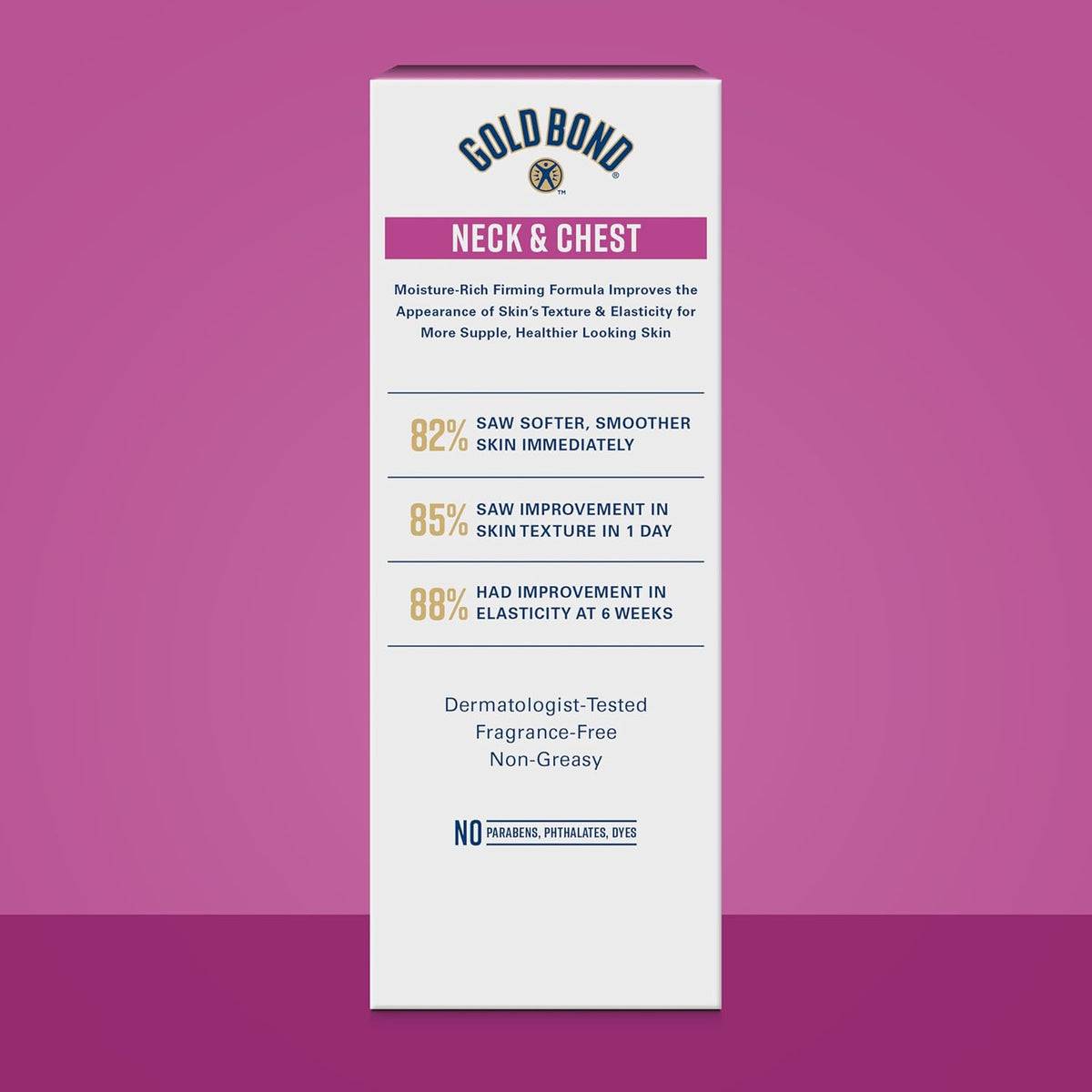 Fast absorbing neck and chest moisturizer by Gold Bond