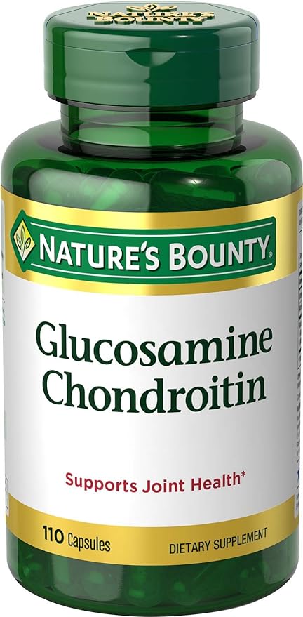 Nature's Bounty glucosamine chondroitin supplement bottle