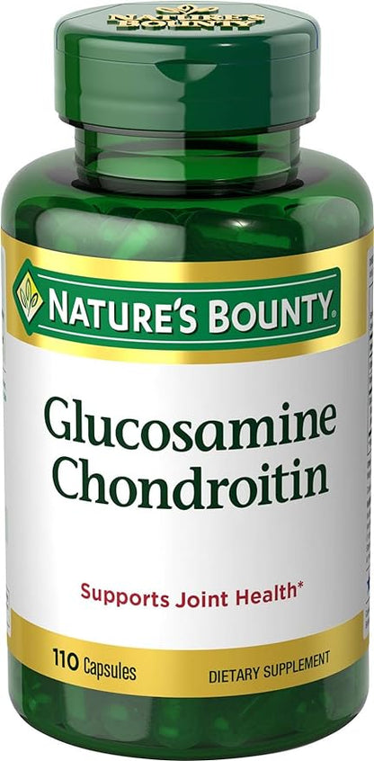 Nature's Bounty glucosamine chondroitin supplement bottle