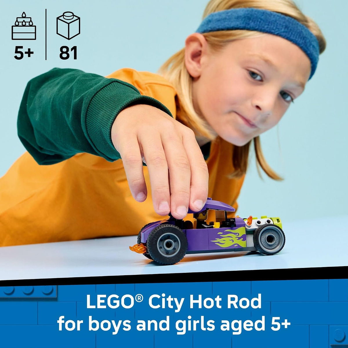 LEGO City Hot Rod with driver minifigure