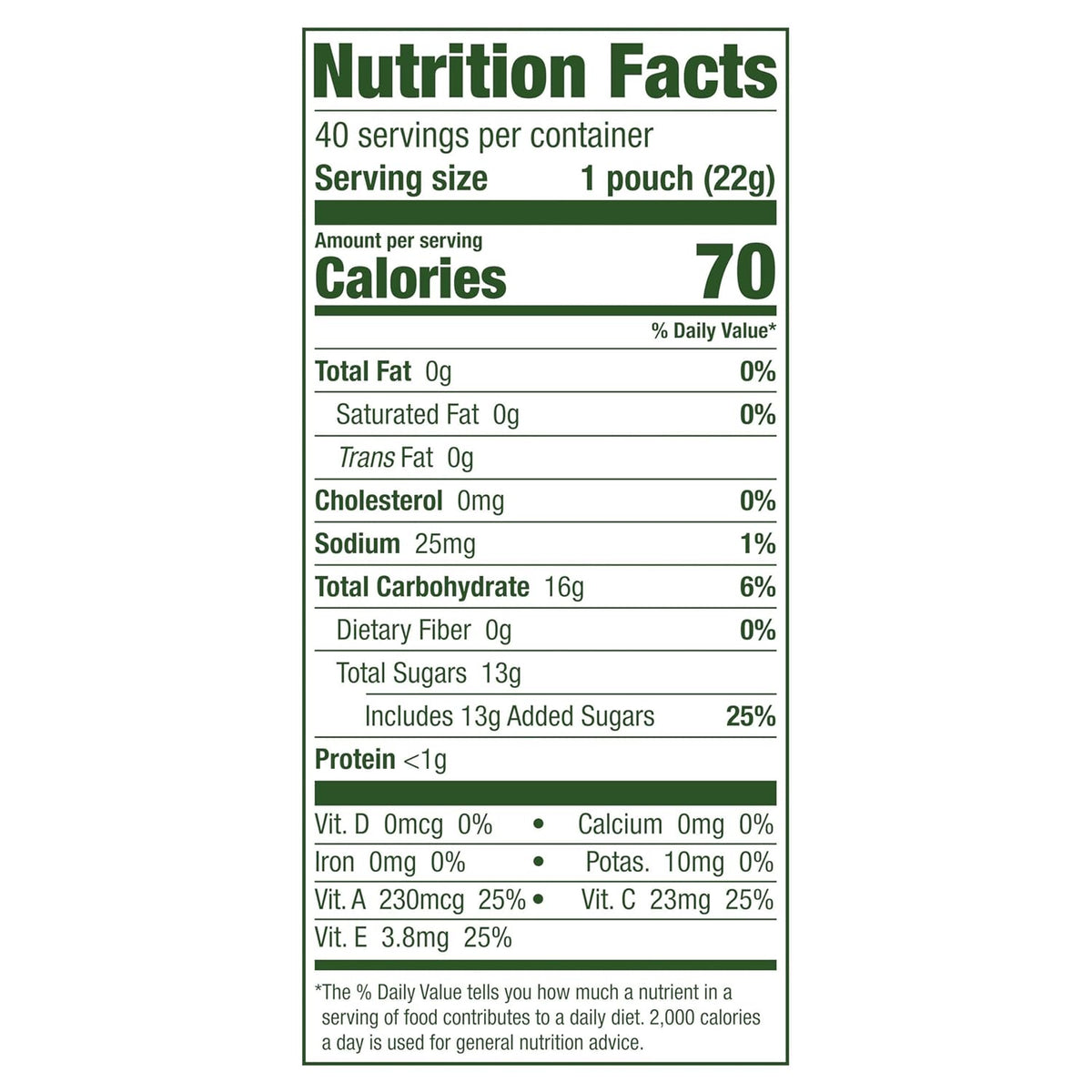 Juicy Burst mixed fruit snack pouches