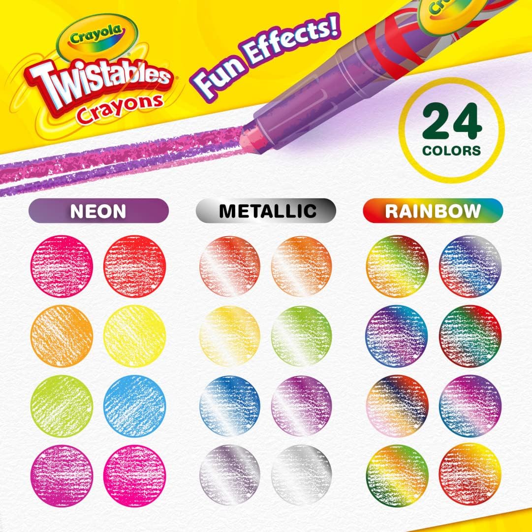 24 count Crayola crayons for toddlers and kids