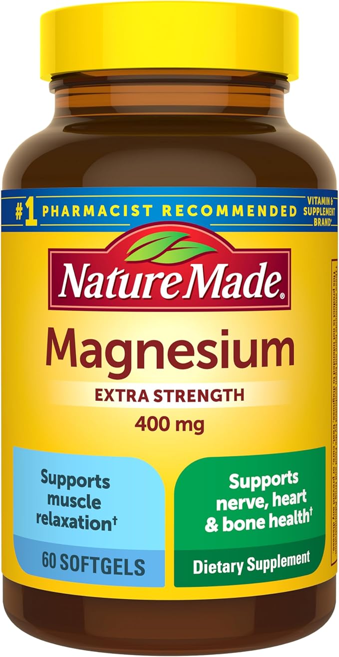 Nature Made Magnesium Oxide Extra Strength 400 mg bottle